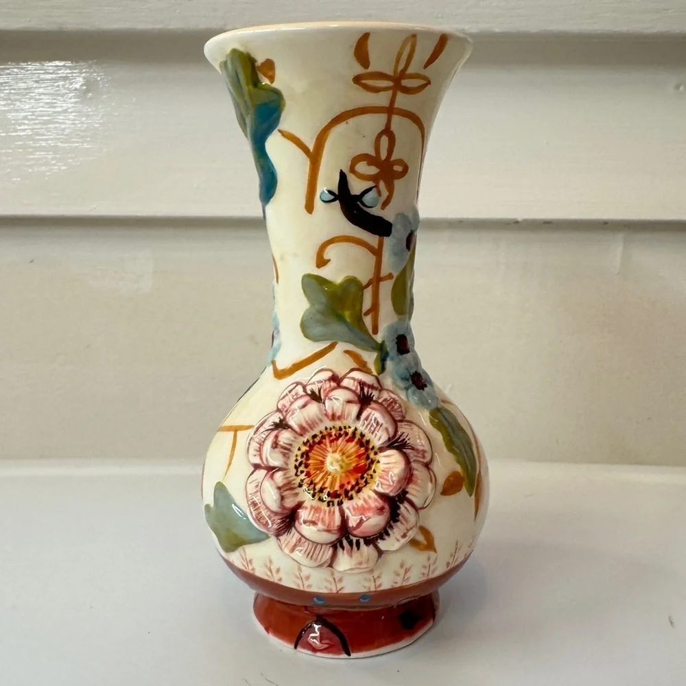 Tracy Porter Hand Painted Ceramic Vase